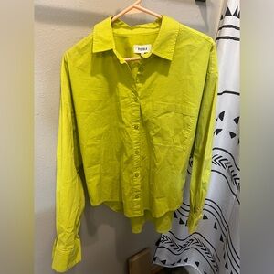 Pistola new with tags lime green button down shirt